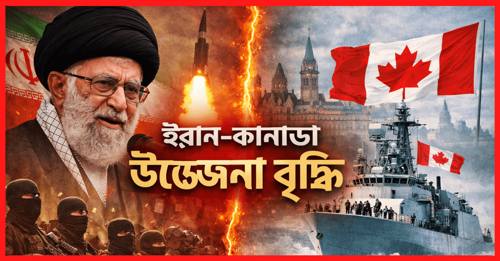 কানাডার নৌবাহিনীকে সন্ত্রাসী ঘোষণা করল ইরান, বাড়ছে কূটনৈতিক উত্তেজনা