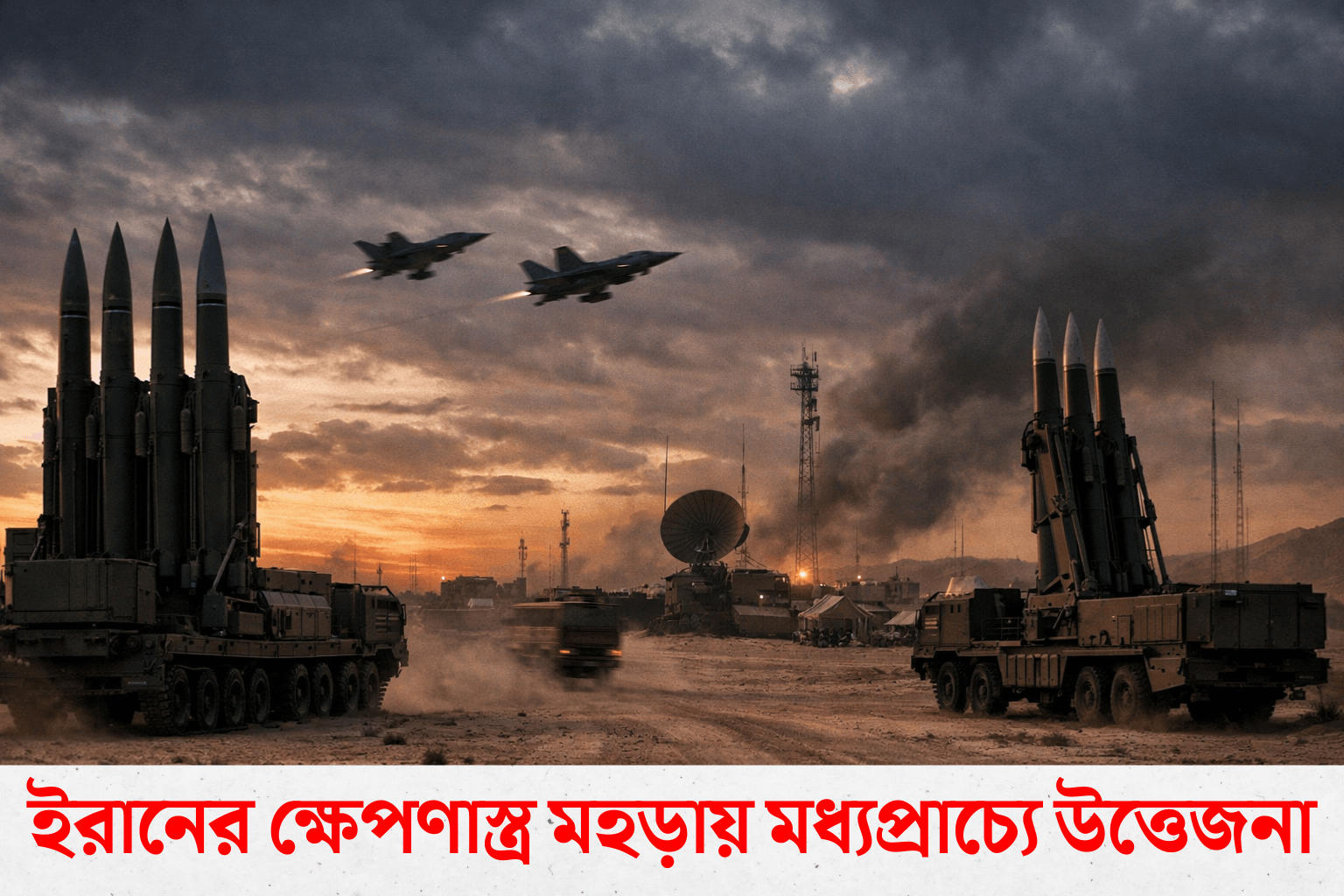 ইরানের ক্ষেপণাস্ত্র মহড়ায় মধ্যপ্রাচ্যে উত্তেজনা, সর্বোচ্চ সতর্কতায় ইসরাইল