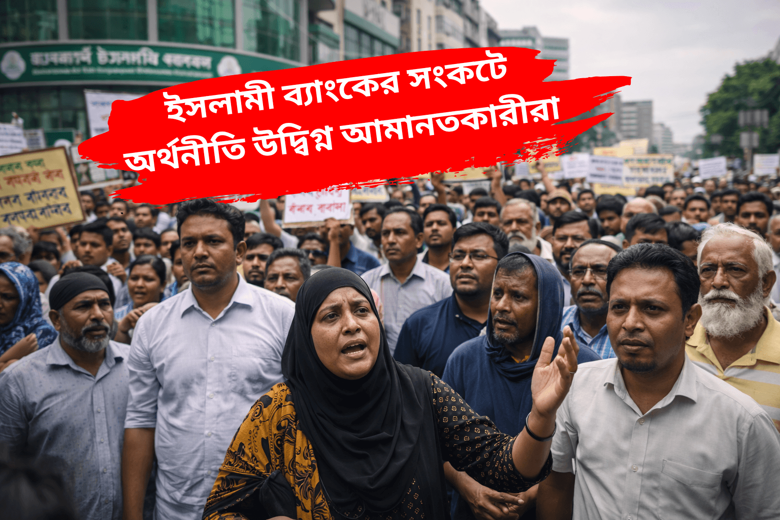 দেড় বছরেও টাকা ফেরত না পেয়ে রাস্তায় আমানতকারীরা, ইসলামী ব্যাংকের সংকটে অর্থনীতি উদ্বিগ্ন