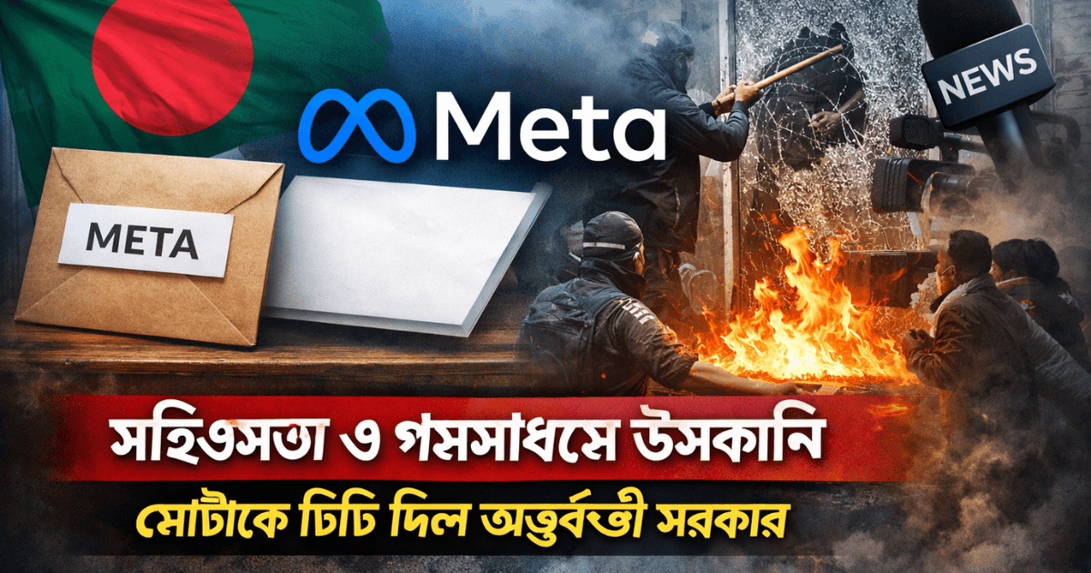 সহিংসতা ও গণমাধ্যমে হামলায় উসকানিতে Meta কে চিঠি দিল অন্তর্বর্তী সরকার