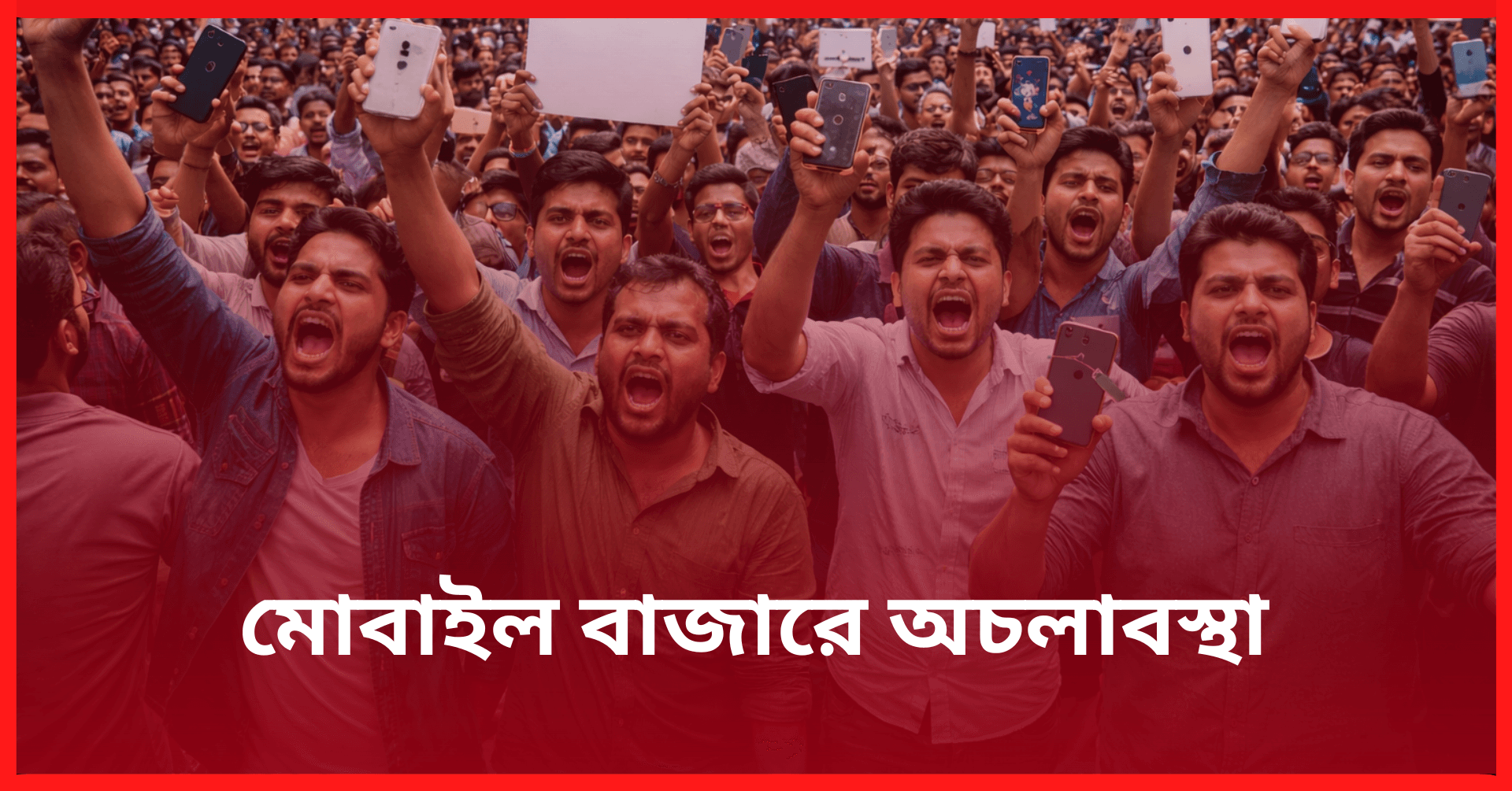 অনিবন্ধিত মোবাইল বন্ধে চট্টগ্রামে অচলাবস্থা, শত শত দোকান বন্ধ